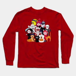 The Halloween gang having fun Long Sleeve T-Shirt